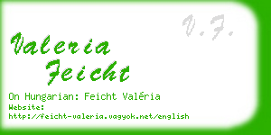 valeria feicht business card